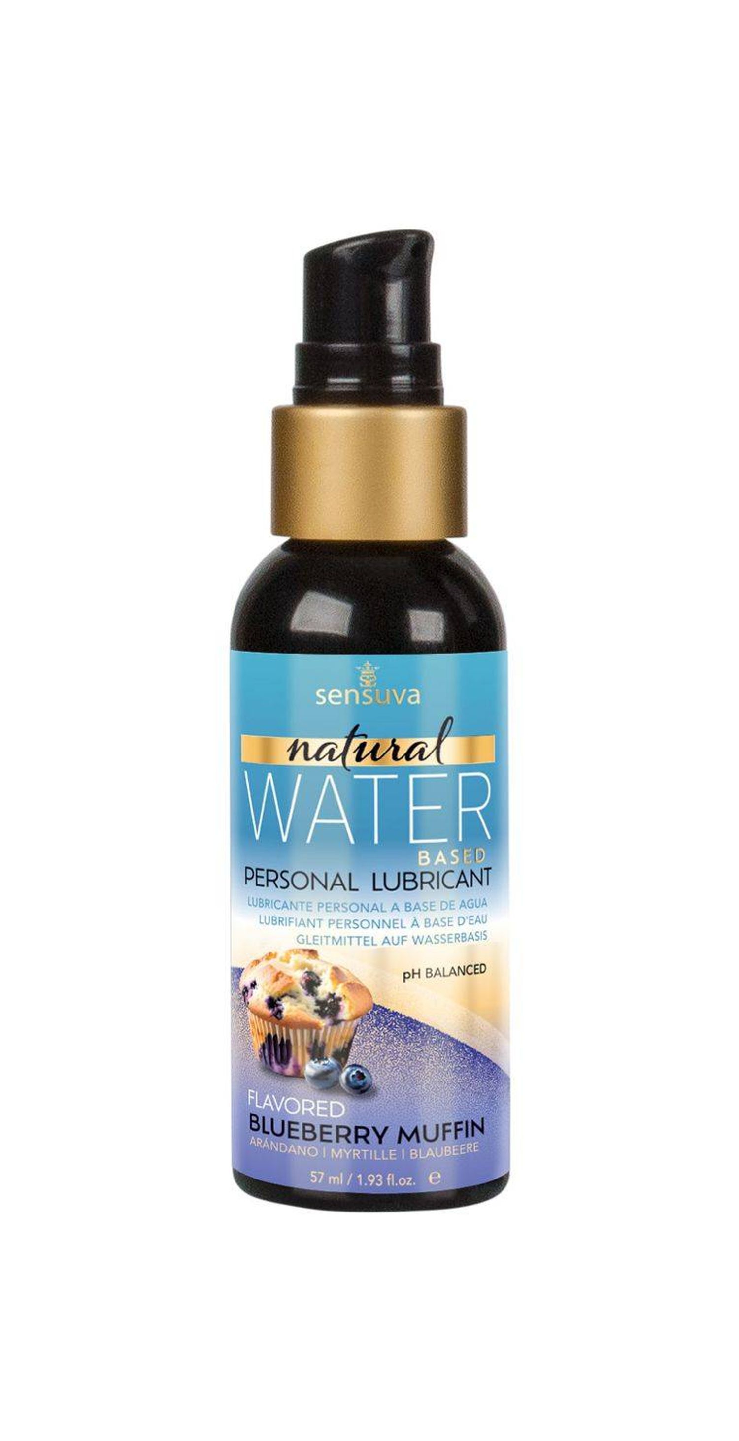 Natural Water-Based Personal Lubricant - Blueberry muffin