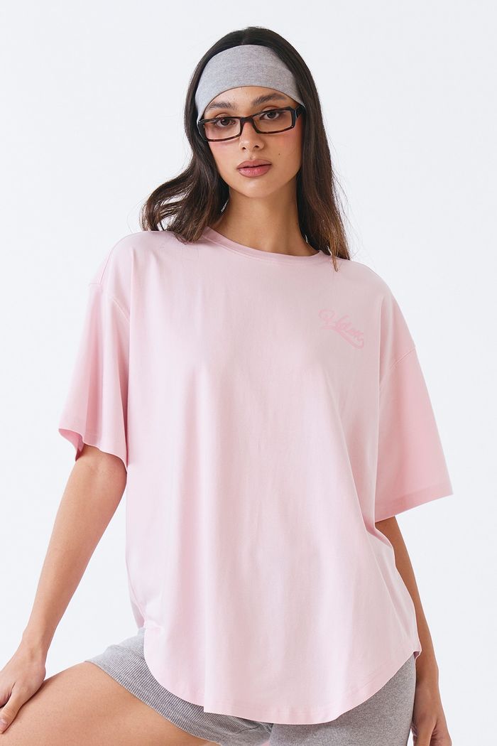 Women`s Lettering Modal Cover up Short Sleeve