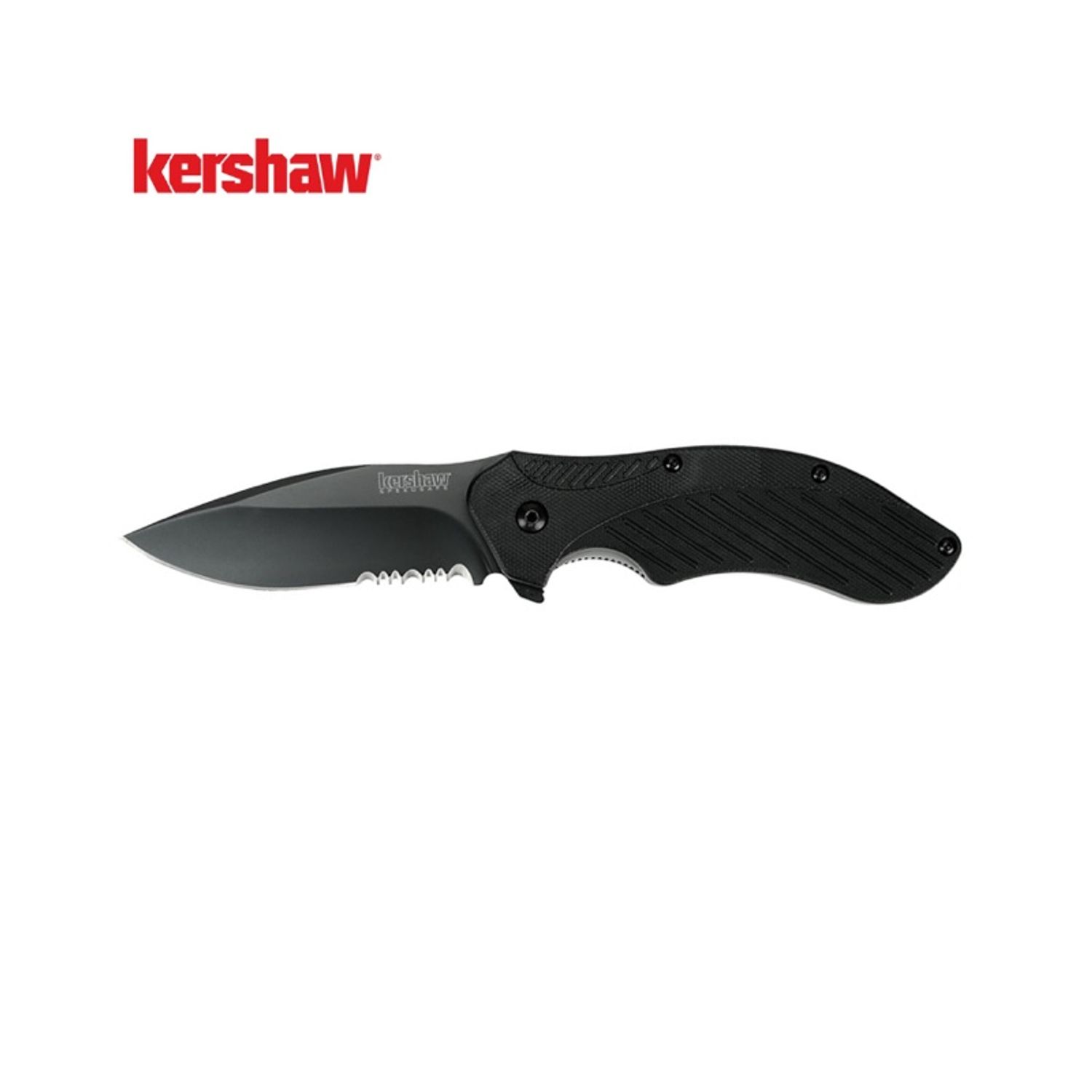 CLASH - BLK/BLK, SERRATED Хутга