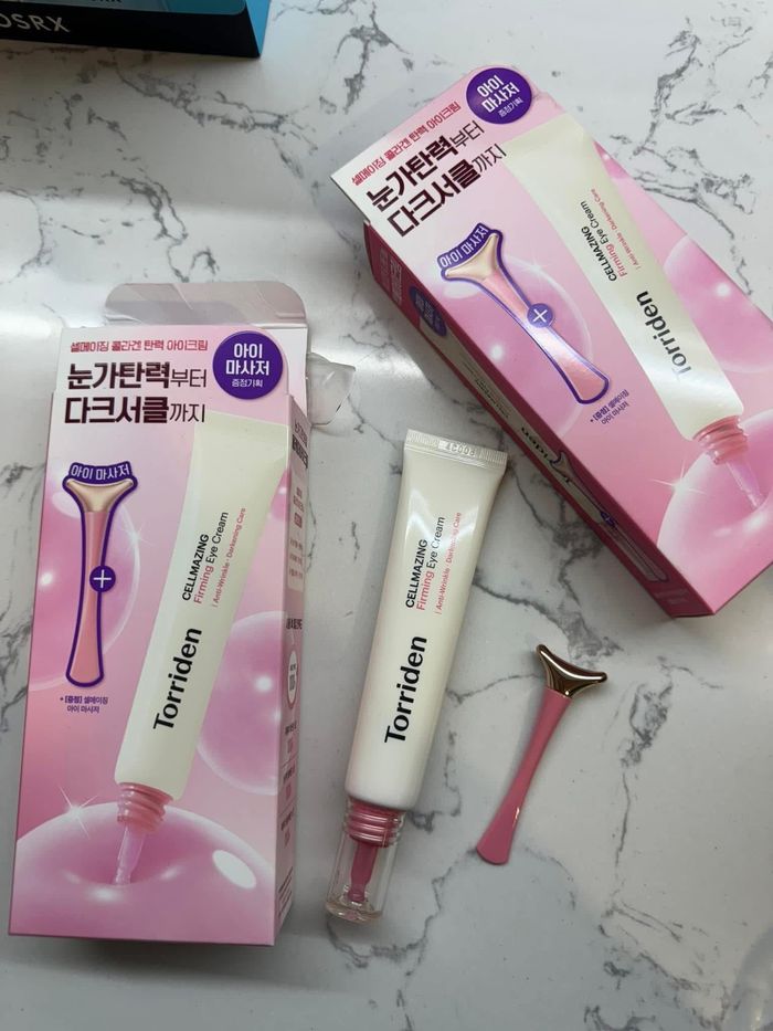 Torriden Cellmazing Small Molecule Collagen Firming Eye Cream+🎁🎁🎁eye massanger