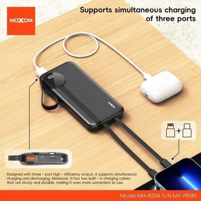 Moxom PB189 Түргэн Цэнэглэх Зөөврийн Цэнэглэгч (Power Bank)