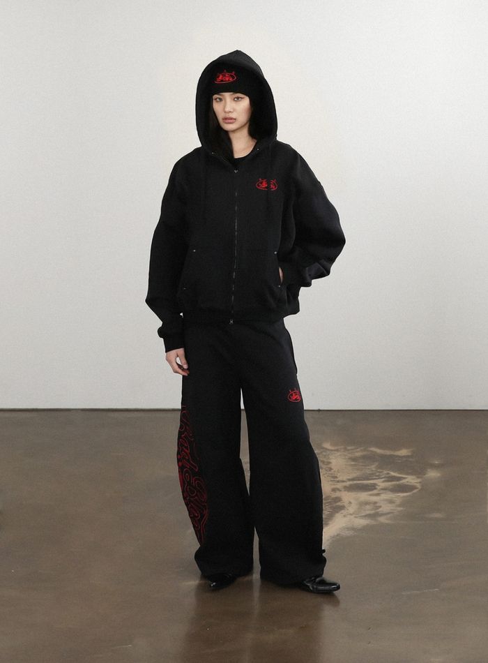 Mystic Capsule Hooded Zip-Up - Black