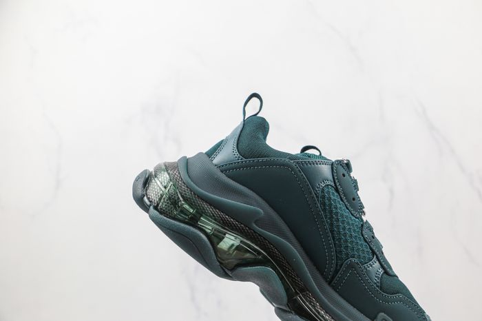 Balenciaga Triple S Clear Sole Full Dark Green
