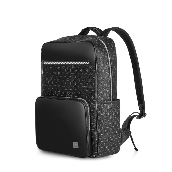 WIWU Luxurious PVC Master Anti-Theft Fingerprint Lock Backpack