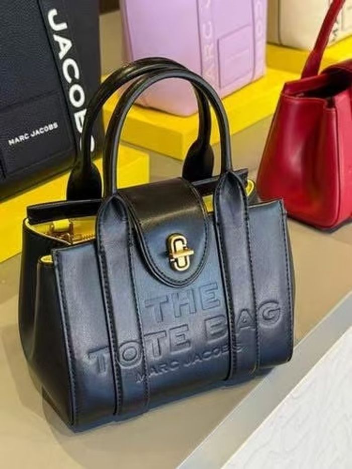 Marc jacobs төвийн загварын арьсан тоте