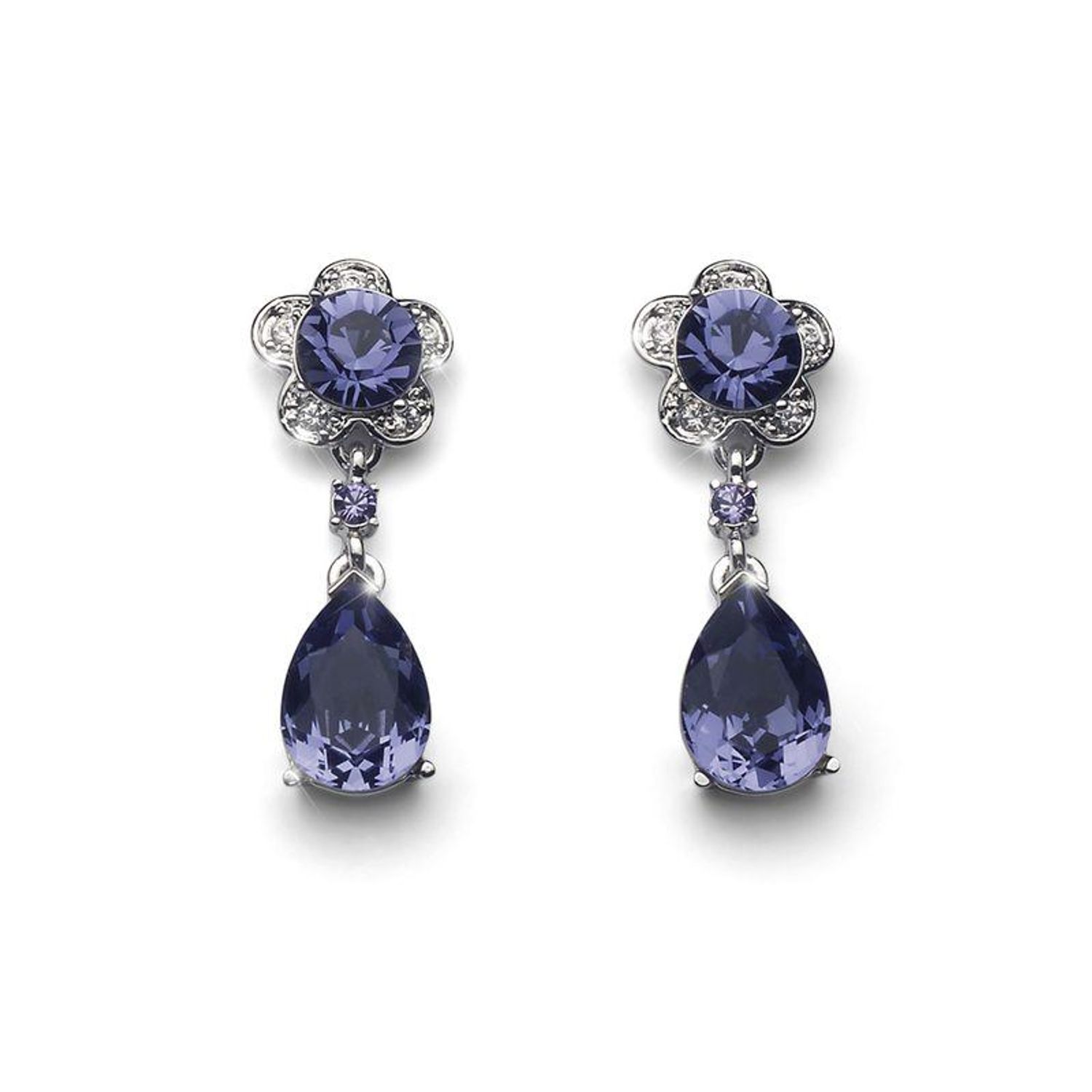 22194 Ээмэг Prestige RH Violet Dark Indigo