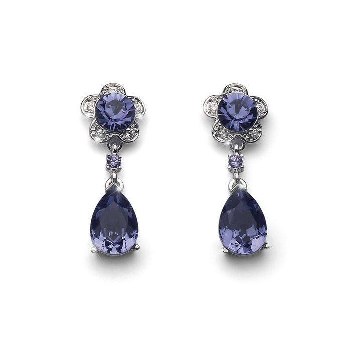 22194 Ээмэг Prestige RH Violet Dark Indigo