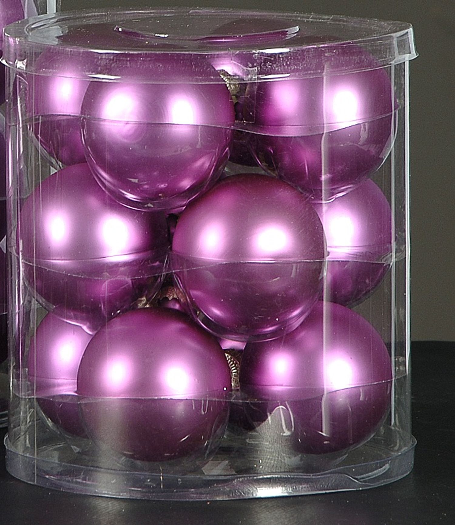  Fuchsia matte balls (set/12)