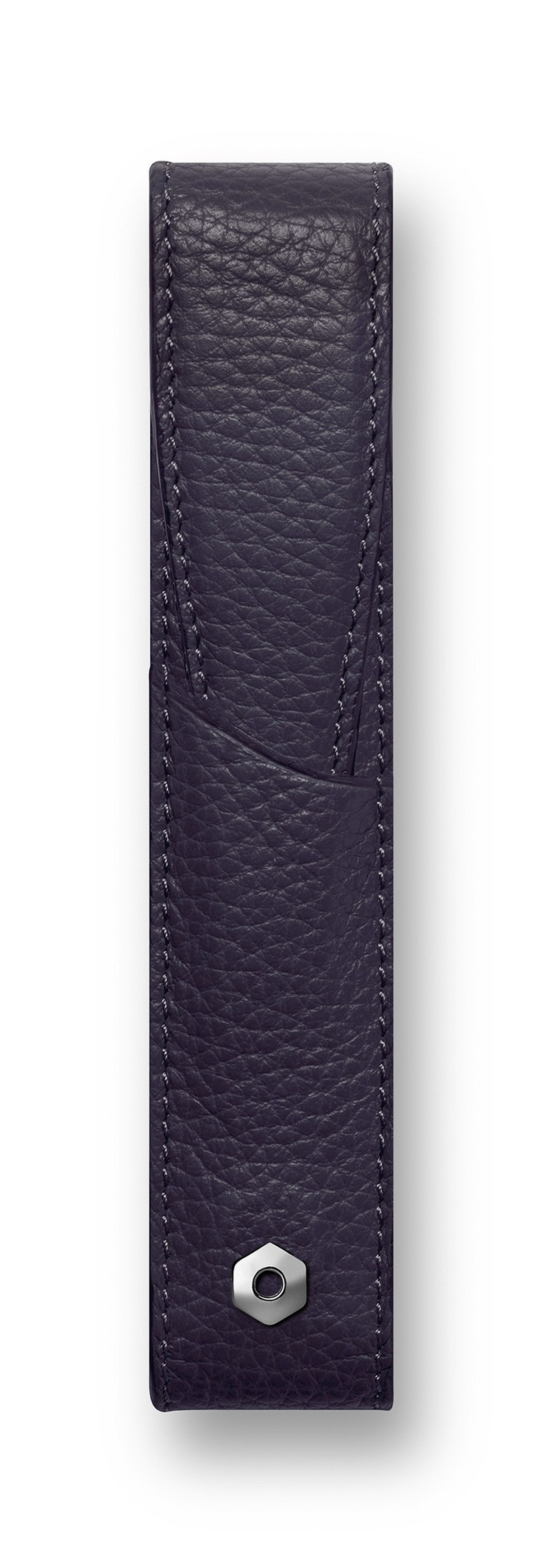 Caran d'Ache  LEATHER - "LEMAN" Collection Night Blue Pouch  