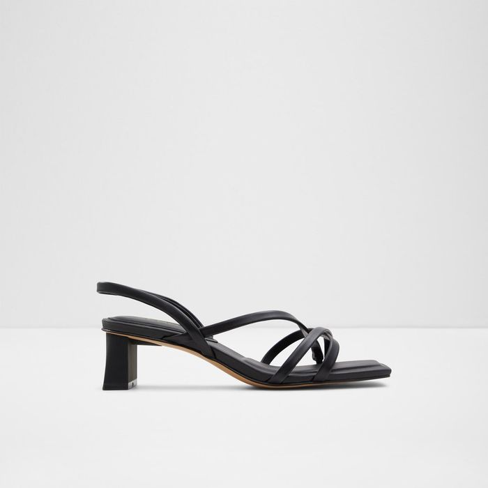 MINIMA-1-BLACK-Lasies Dress Sandals