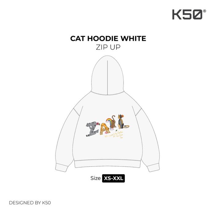 5/15 | Z..l Cats Zip-Up “White”