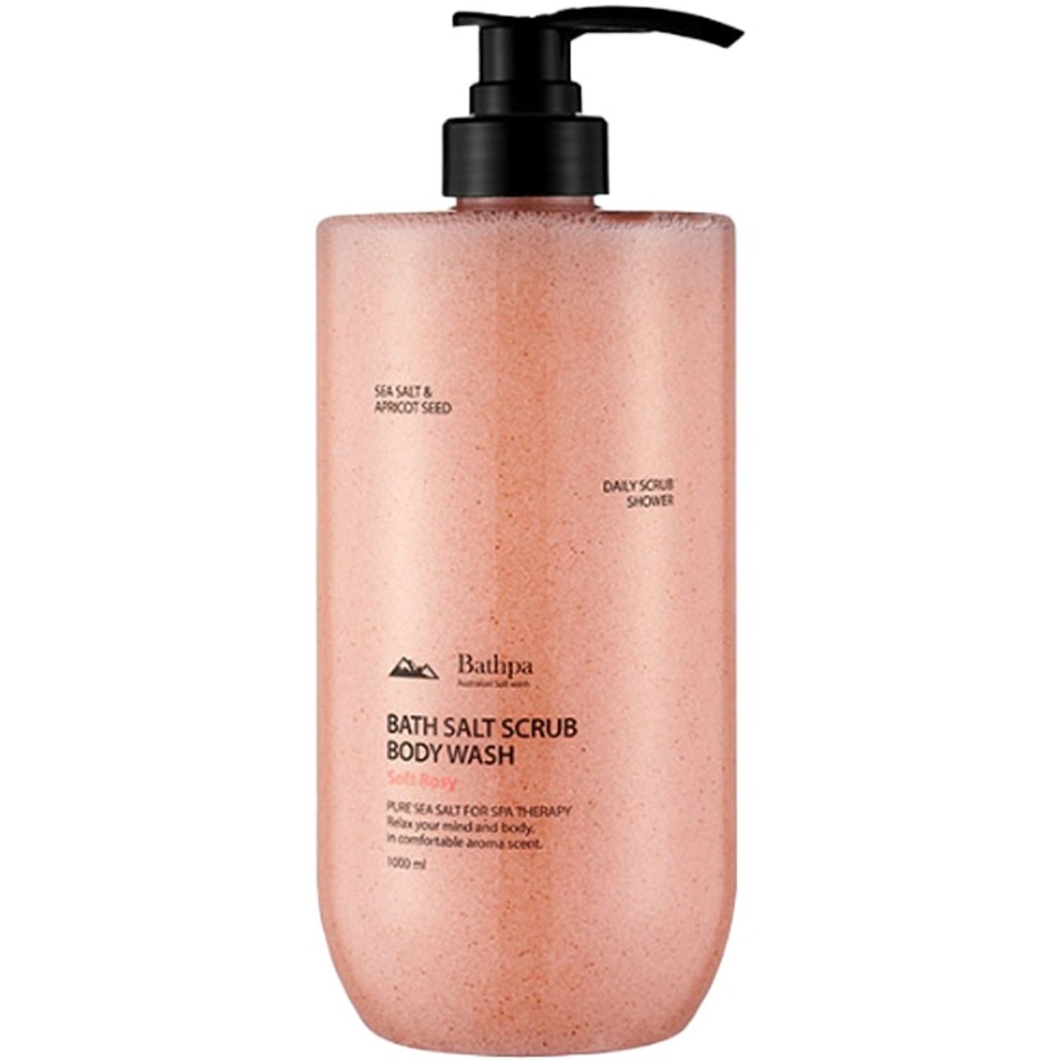 Bathpa Salt Scrub Body Wash Soft Rosy 1000ml