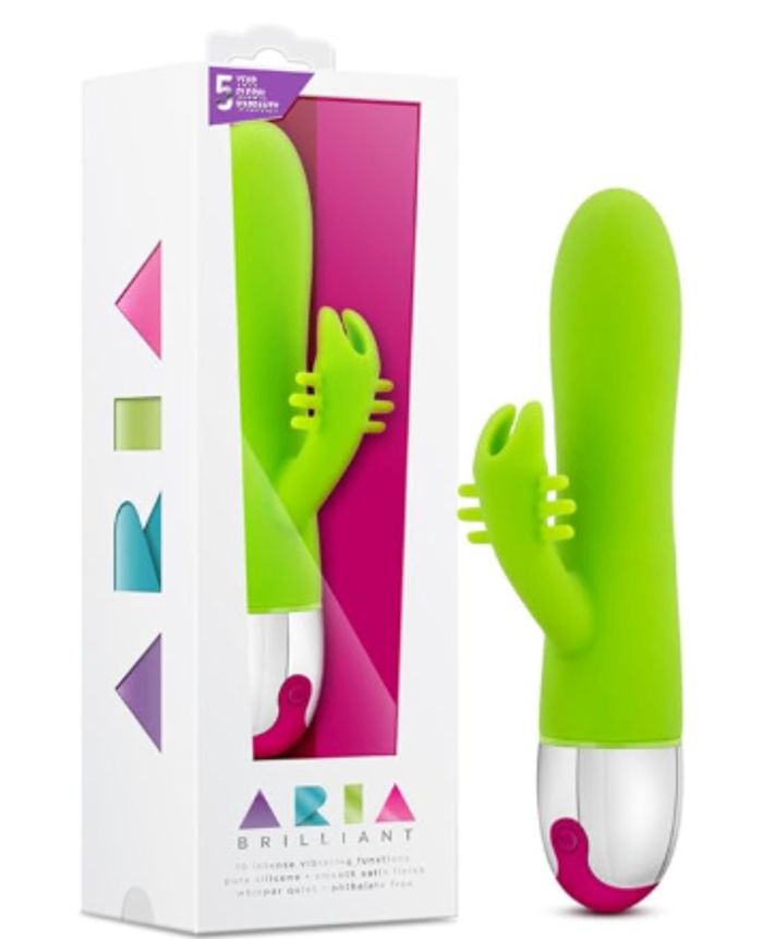 Blush Lime Aria Ecstasy Brilliant Vibrator