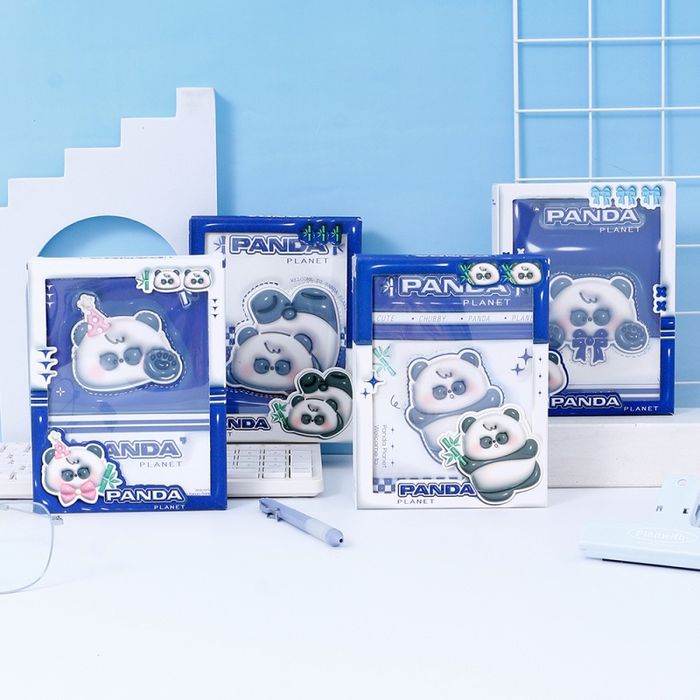 Panda Planet 3D Pattern Notebook 36K