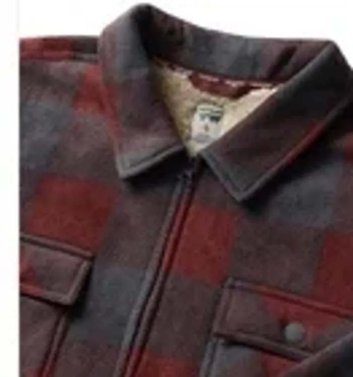 Voyager Men's Super Plush Shirt Jacket, Red, Size S