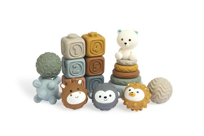 Baby Soft Stacking Building Blocks & Sensory balls