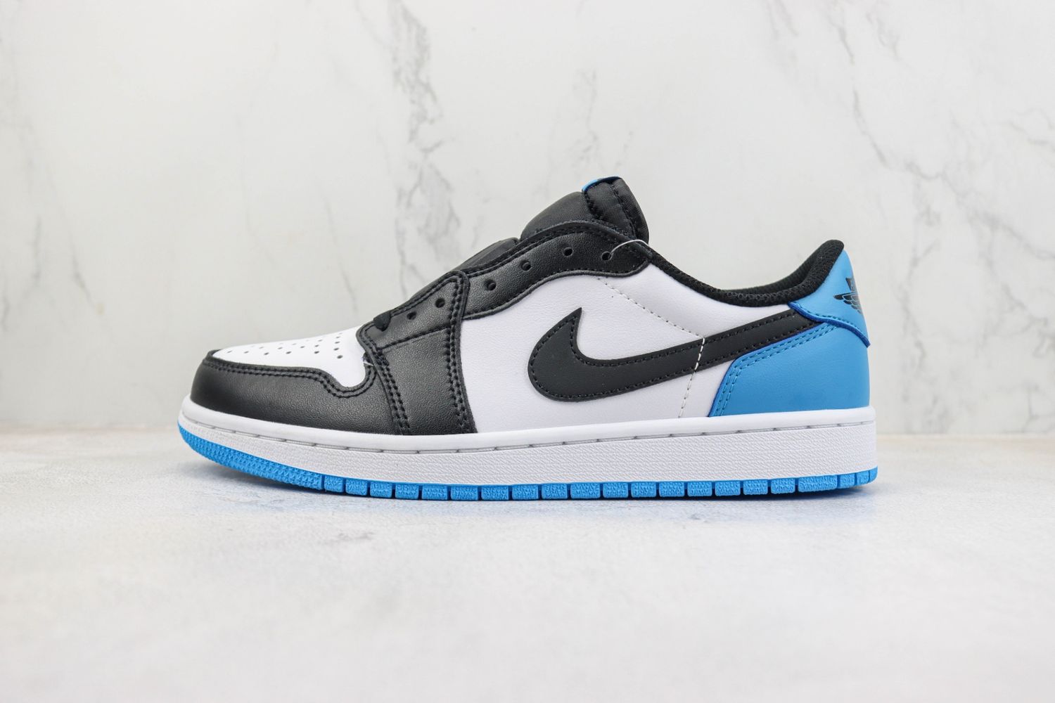 Jordan 1 Retro Low OG Black Dark Powder Blue