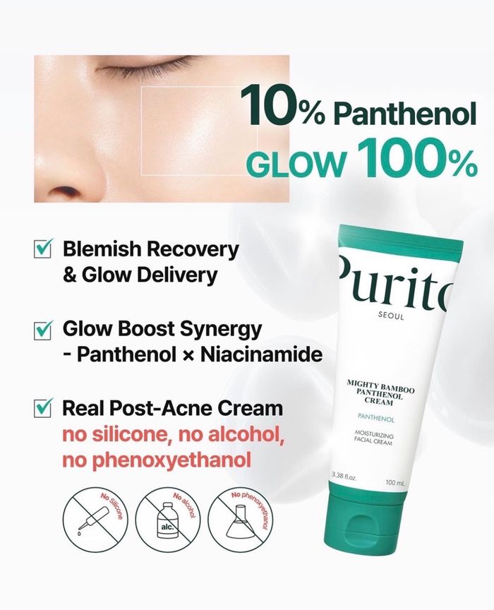 PURITO SEOUL MIGHTY BAMBOO PANTHENOL CREAM 100ML 