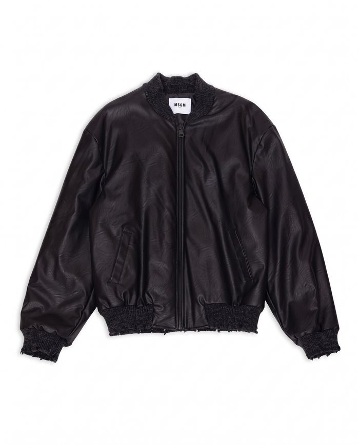 ECO LEATHER BOMBER