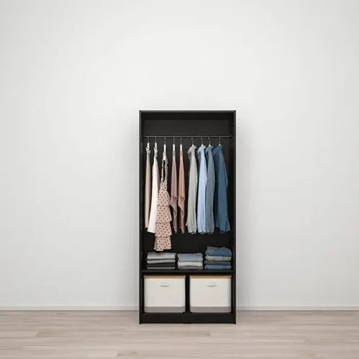 RAKKESTAD 79x176 хувцасны шүүгээ хар бор