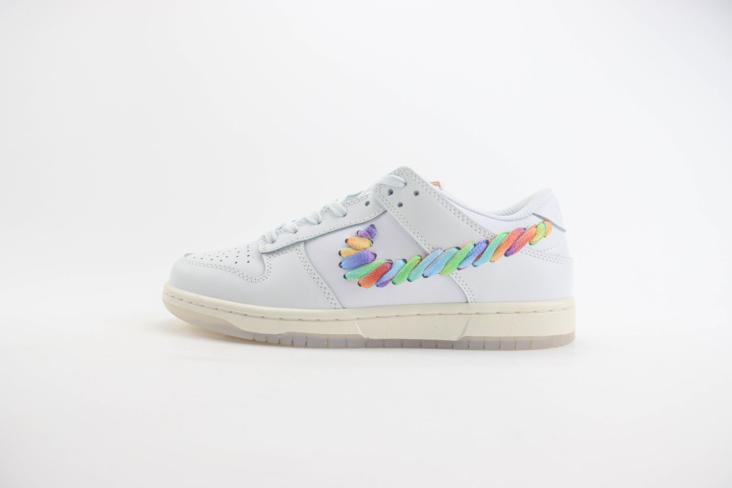 Nike Dunk Low GS "Rainbow Laces" White Cream 
