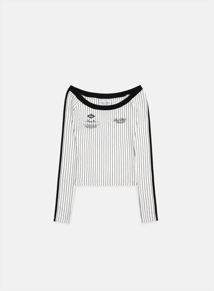 Classic Logo Off-Shoulder Top - White