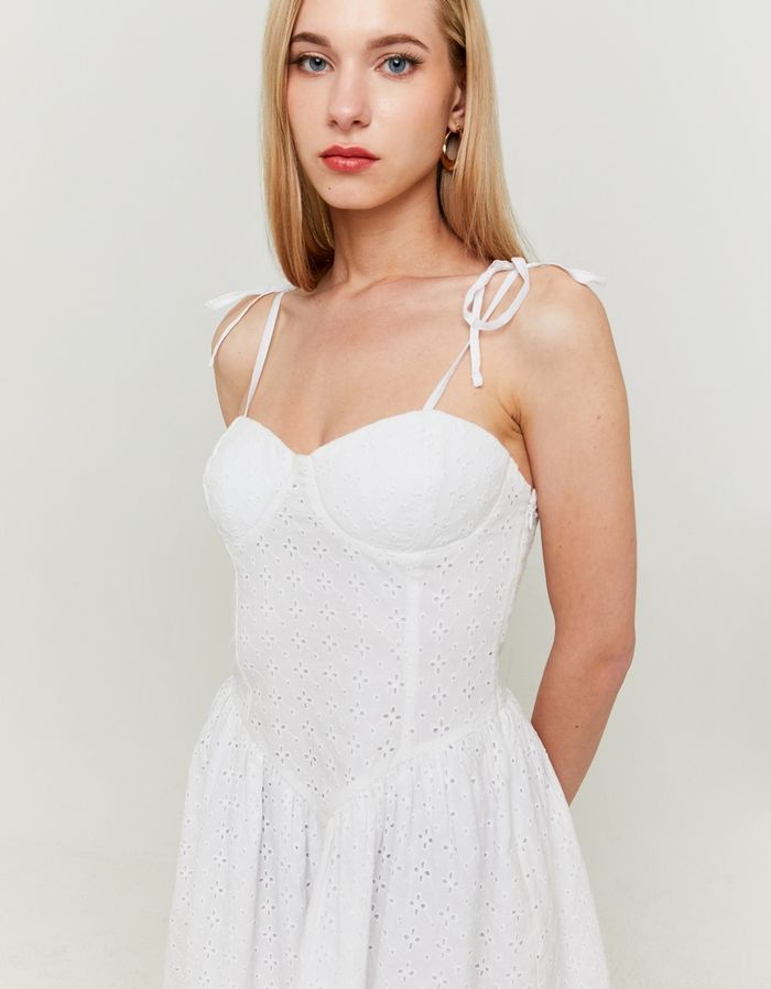 White Broderie Anglaise Mini Dress