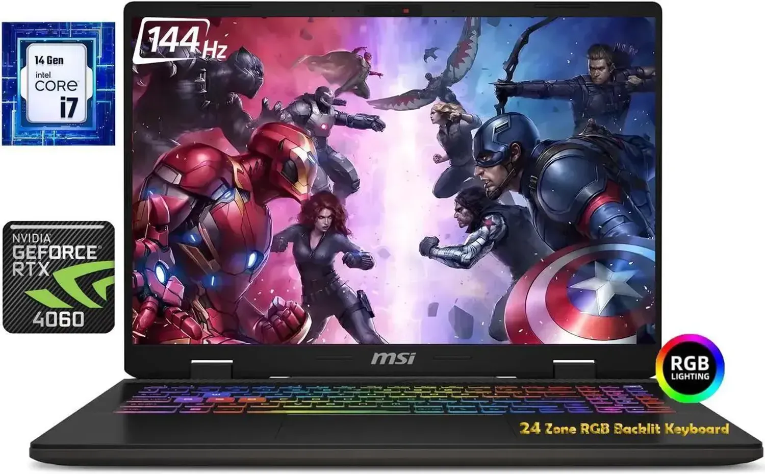 MSI Sword 16" 144Hz FHD+ IPS Display, Intel Core i7-14650HX CPU, Nvidia GeForce RTX 4060, 16GB DDR5 RAM, 1TB SSD, Windows 11 Gaming Laptop НӨАТ-тай ҮНЭ