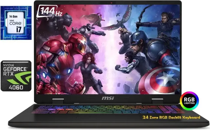 MSI Sword 16" 144Hz FHD+ IPS Display, Intel Core i7-14650HX CPU, Nvidia GeForce RTX 4060, 16GB DDR5 RAM, 1TB SSD, Windows 11 Gaming Laptop НӨАТ-тай ҮНЭ
