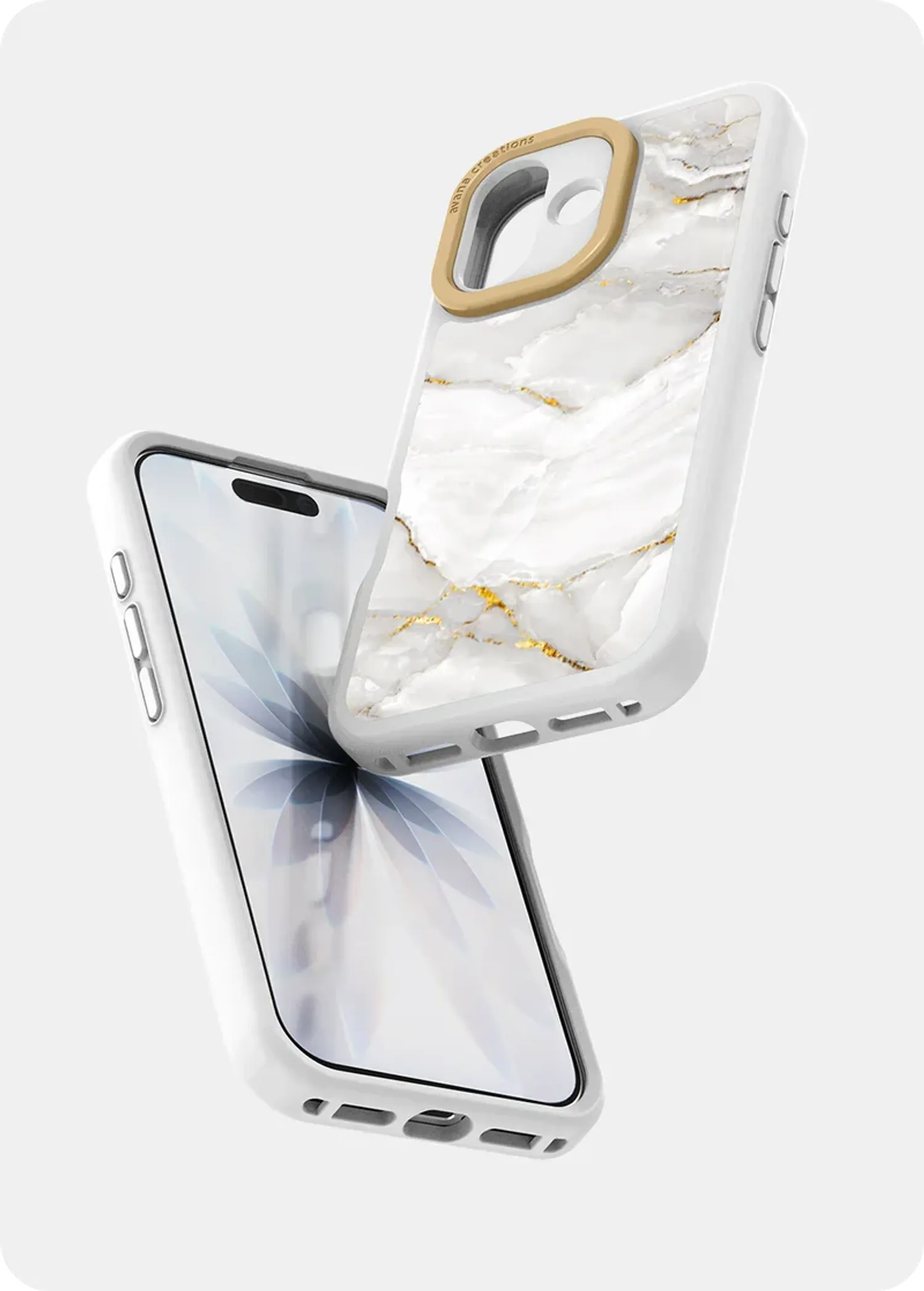 iPhone 17 marbly pearl white 