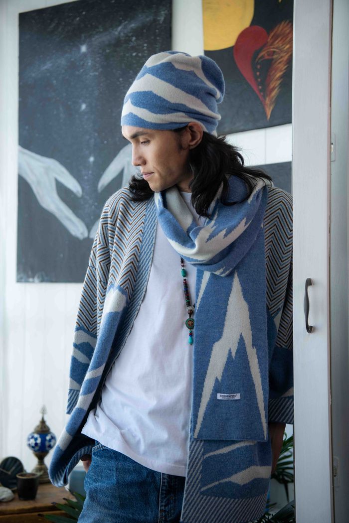 Кавказын уулс UNISEX малгай- Бүдэг цэнхэр өнгө  
