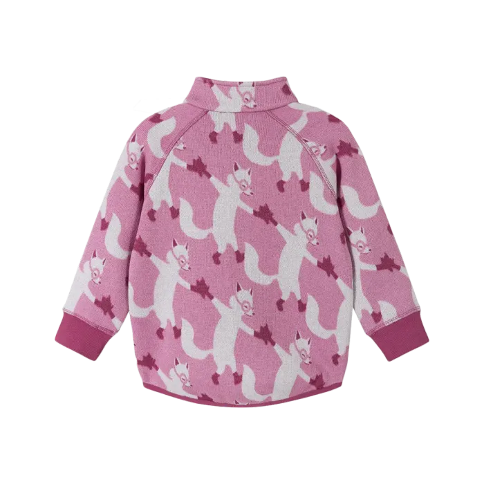 Fleece sweater, Ornament Mauve Pink