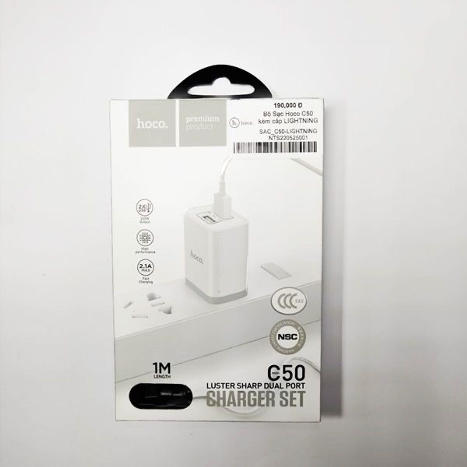 hoco charger set 2x USB