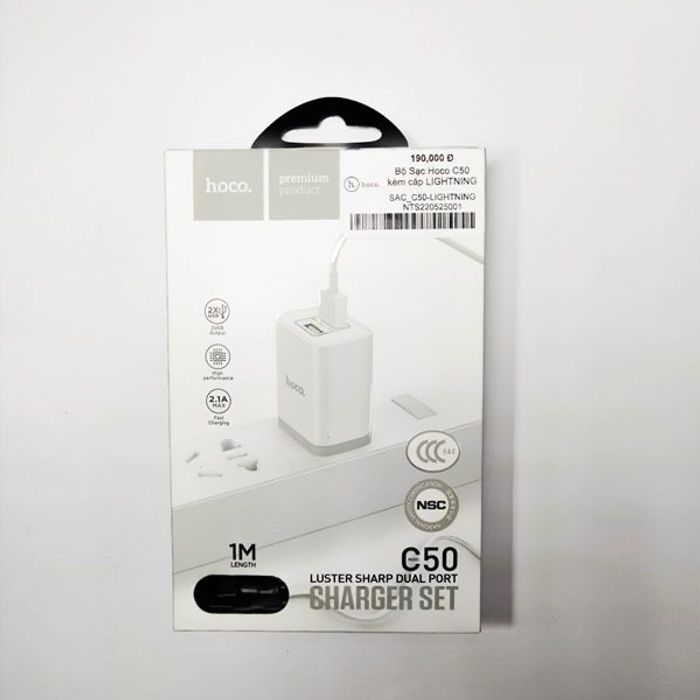 hoco charger set 2x USB