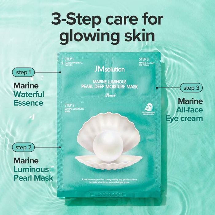 JMsolution Marine Luminous Pearl Moisture Mask Plus (3-Step)