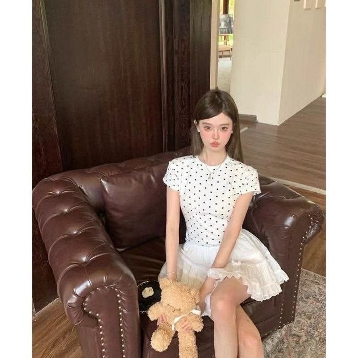 Polka dot top топ