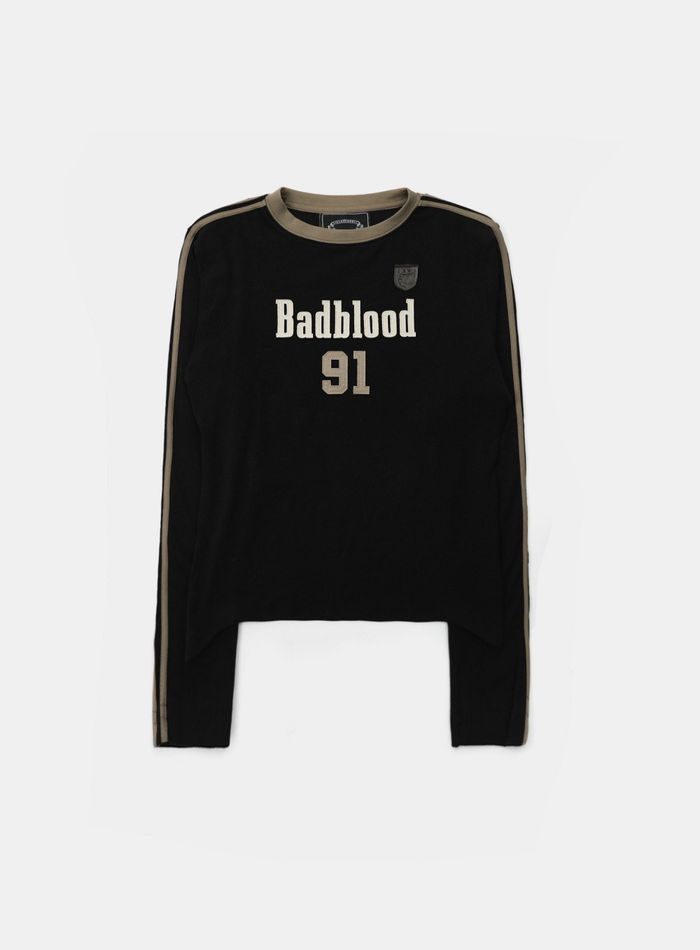 Vintage Club Jersey Ringer Long Sleeve - Black