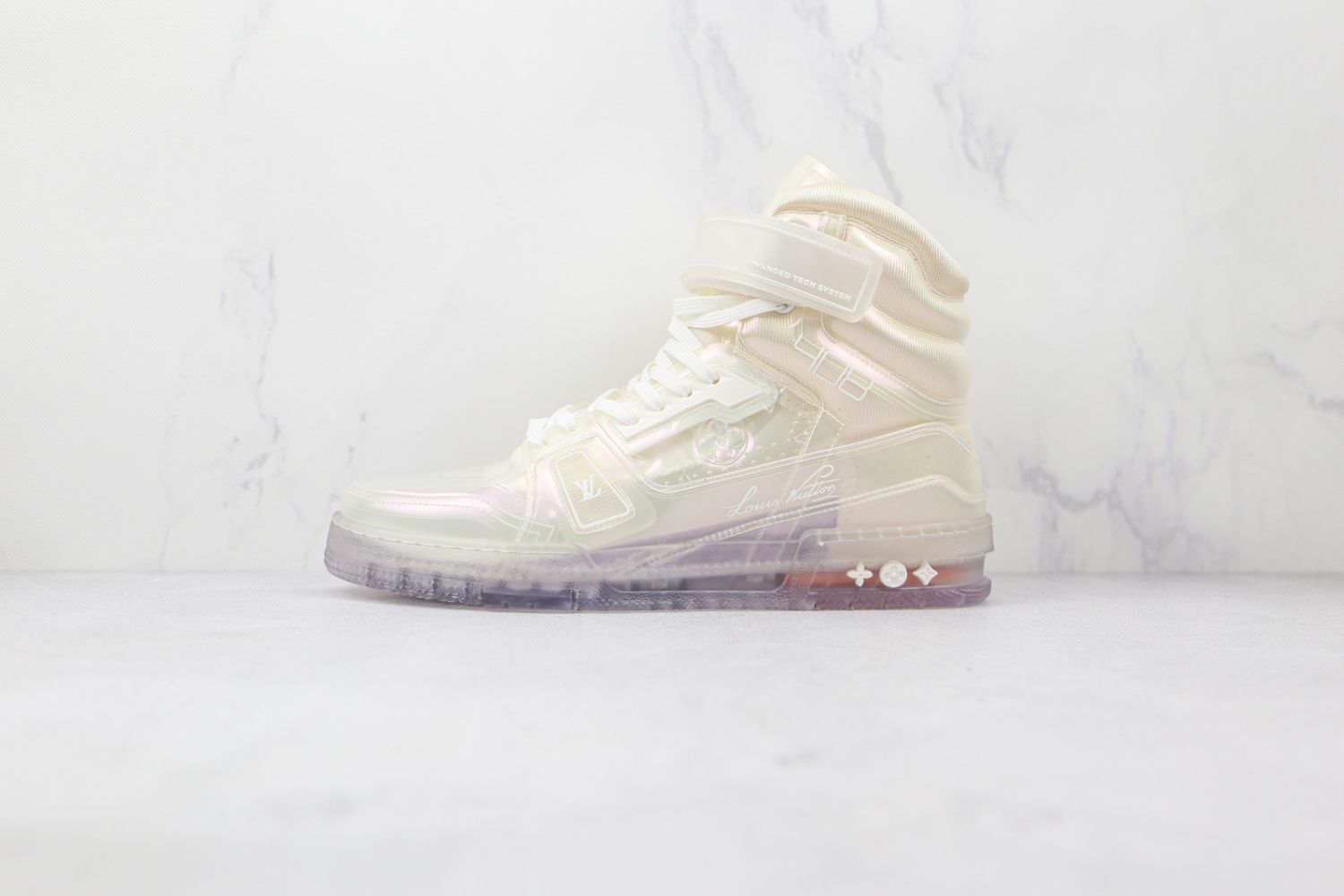 Trainer Sneaker Boot Transparent White