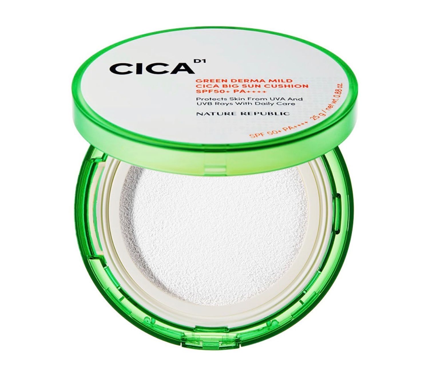 NatureRepublic Green Derma Mild Cica Big Sun Cushion 