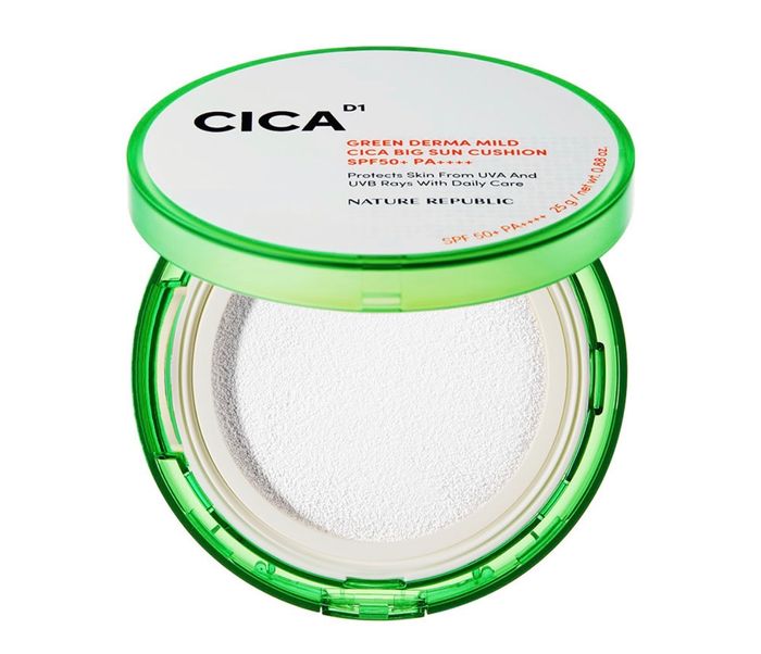 NatureRepublic Green Derma Mild Cica Big Sun Cushion 