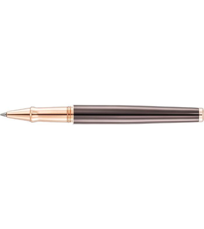 Waldmann Tuscany cap with frosted vela pattern 24ct rose gold plated Rollerball Pen 