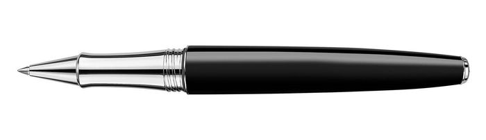 Caran d'Ache LÉMAN™ EBONY BLACK Silver Rhodium-plated Rollerball pen 