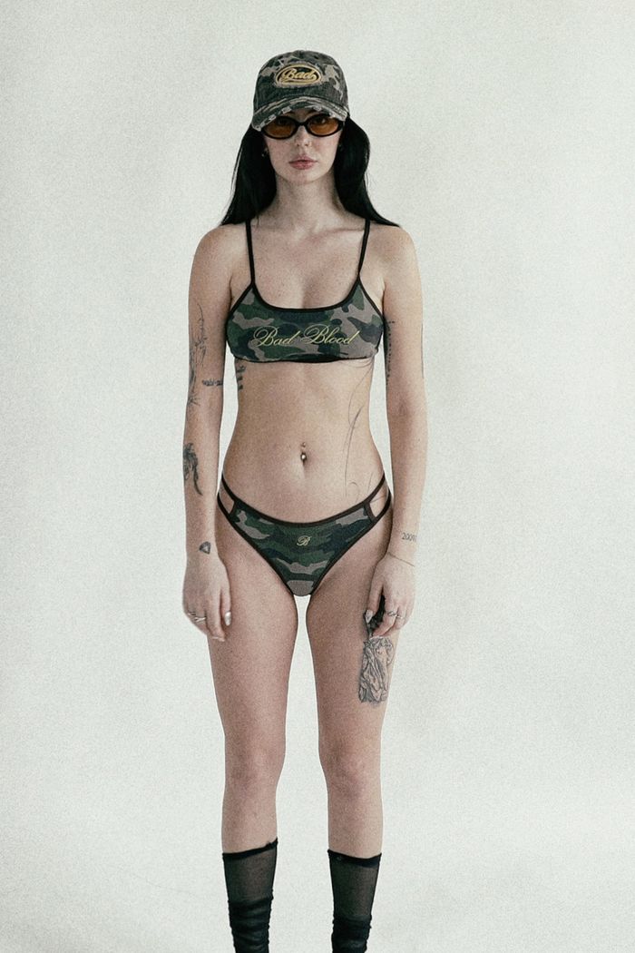 Camo Bikini Bottom- Military