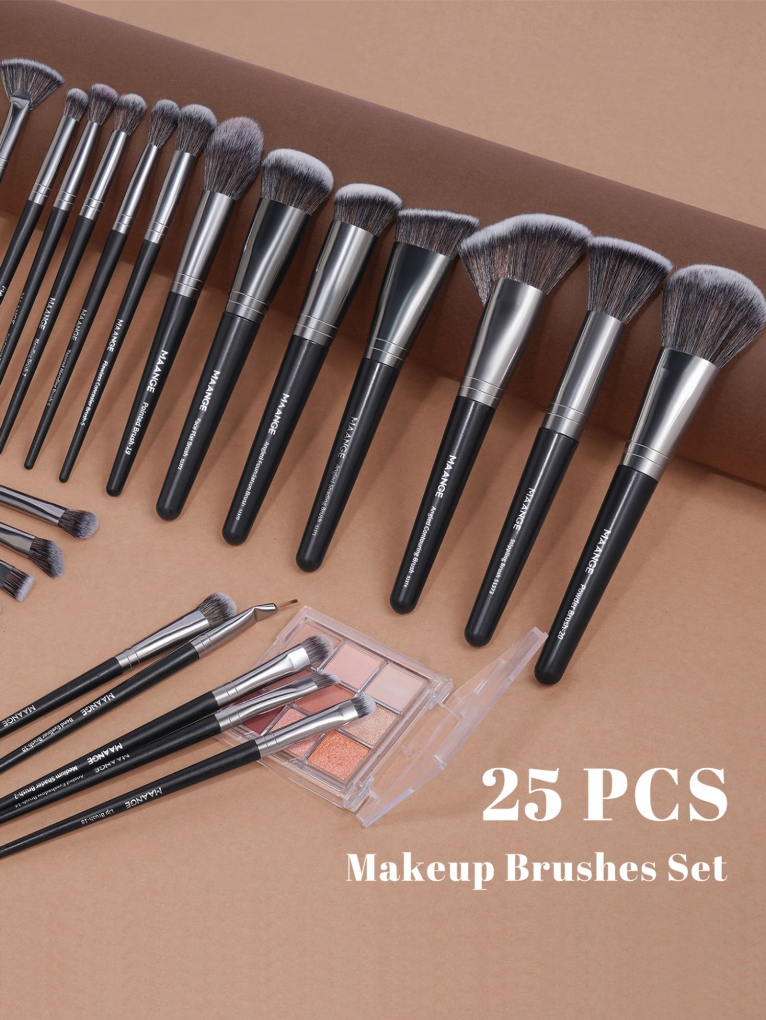 25pcs makeup brush with box