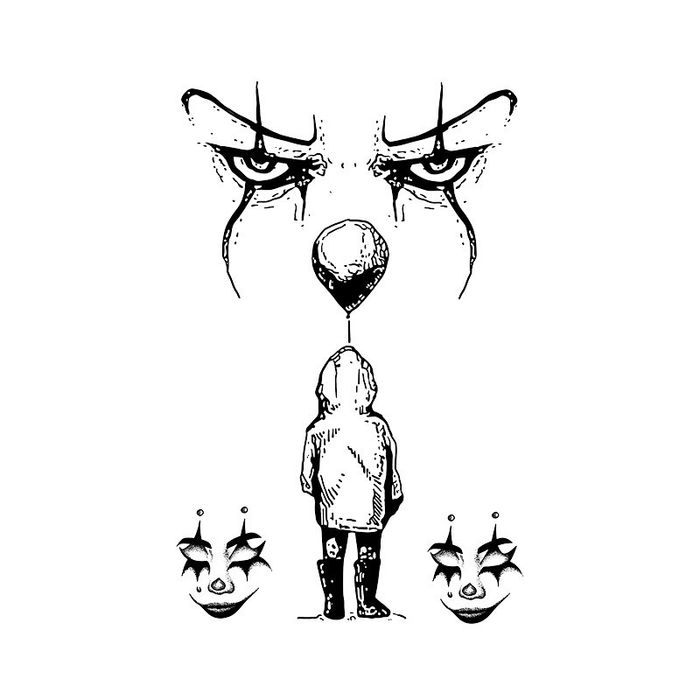 Clown finger Усан шивээс
