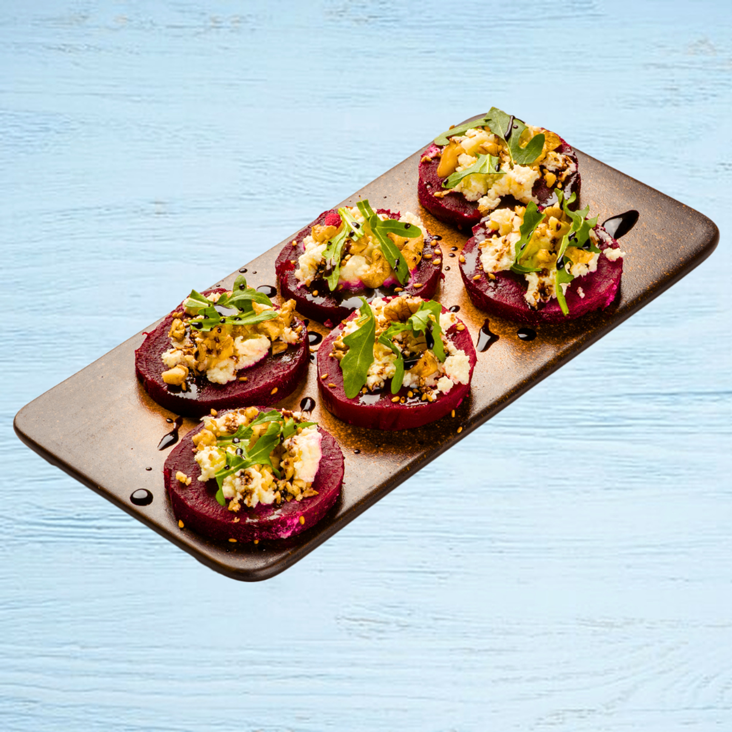 Beetroot mongolian cheese bite
