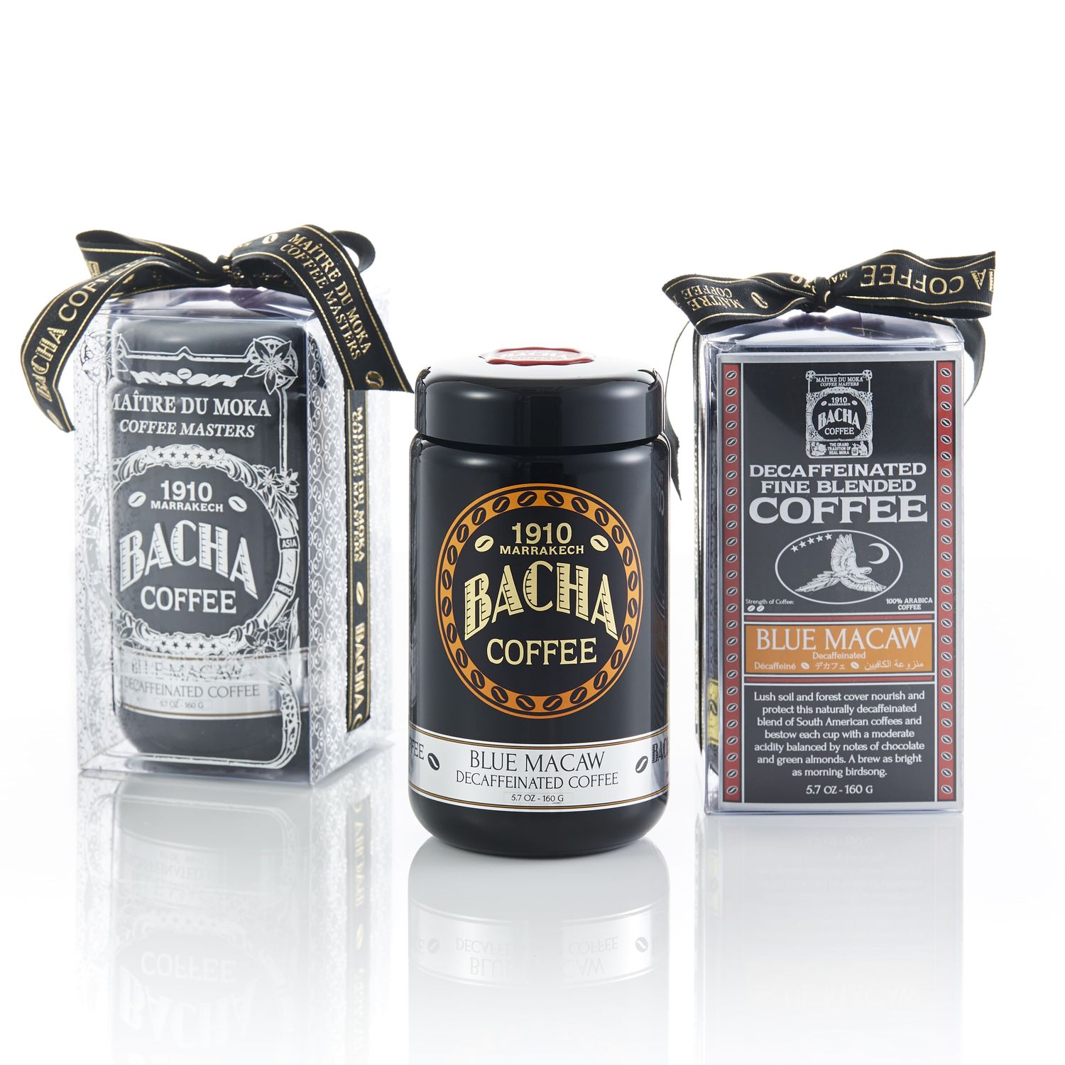 Blue Macaw Decaffeinated Coffee Giftbox, 160g