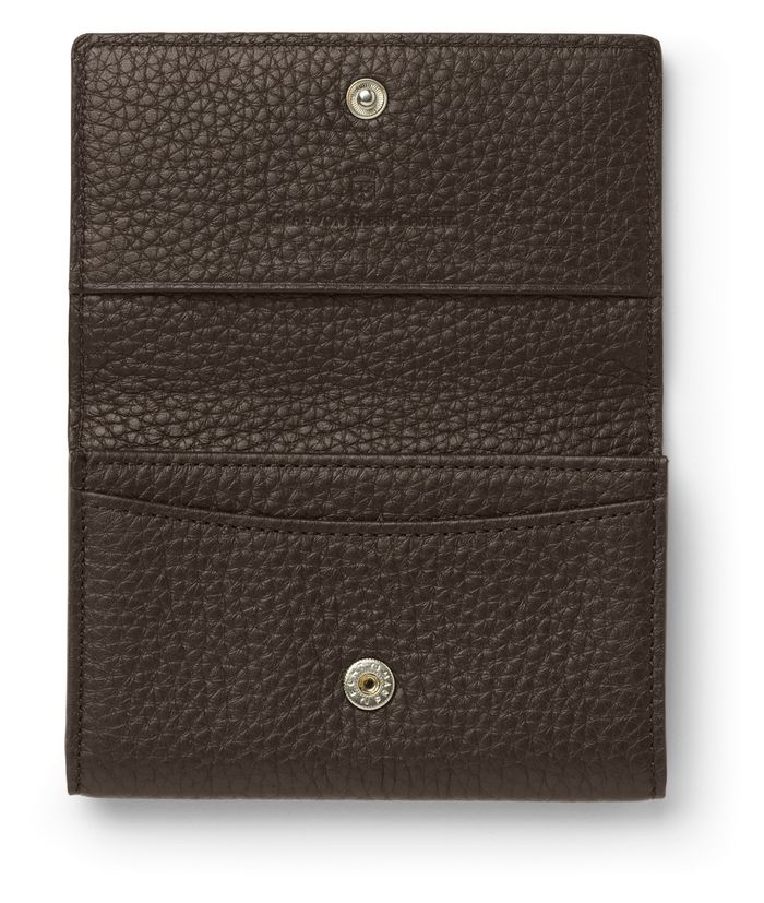 Graf von Faber-Castell bussiness card case cashmere Dark Brown 