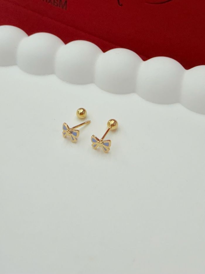 Бантик хүүхдийн монет ээмэг