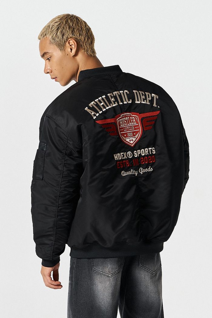 Winged Logo Bomber Jacket
